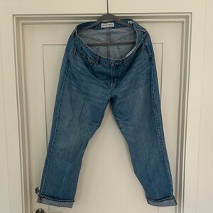 Denim Forum Boyfriend Jeans in Classic Blue